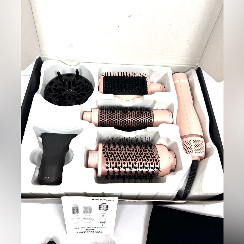 Wavytalk Air Sculpt 5-in-1 Hot Air Brush Set Multi-Styler Like New Pink